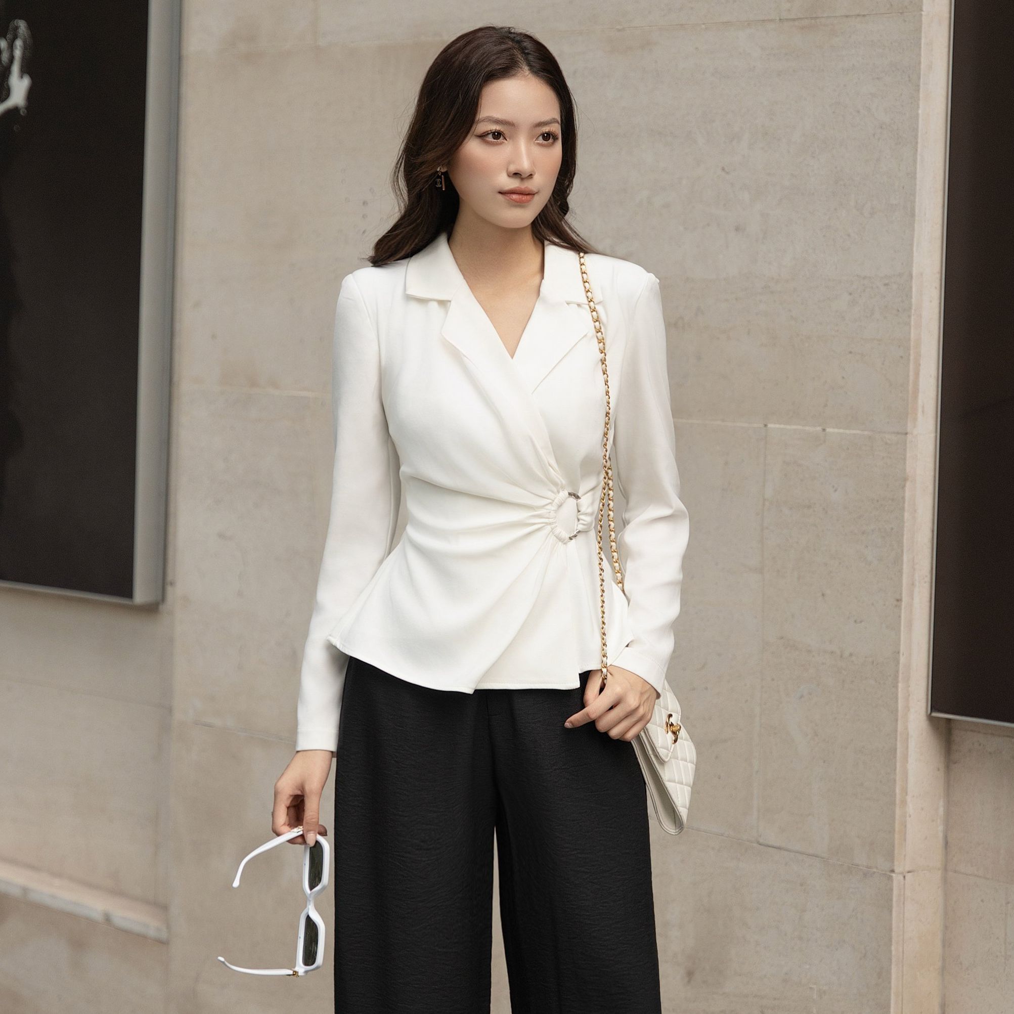 Olv - áo danna wrap top