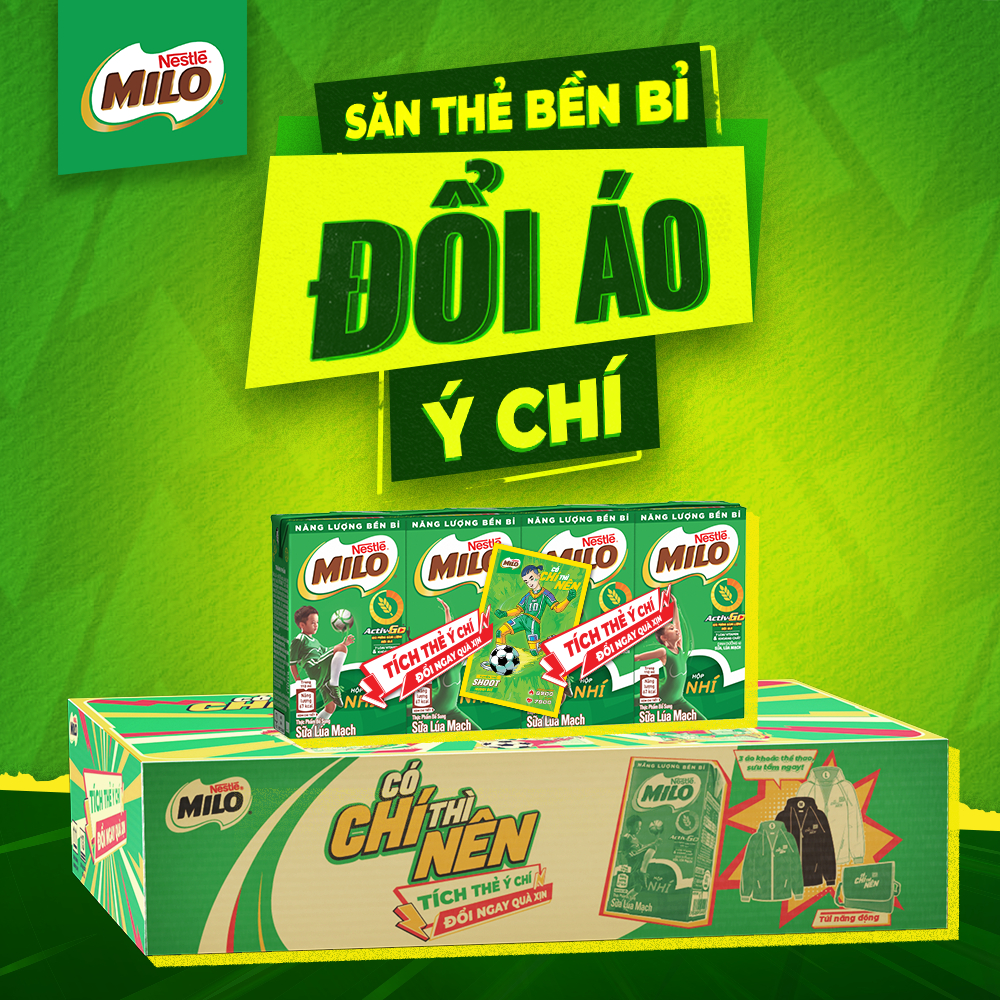 Thùng 48 hộp thức uống lúa mạch Milo Active Go 110ml - CTY BÁT MUỘI