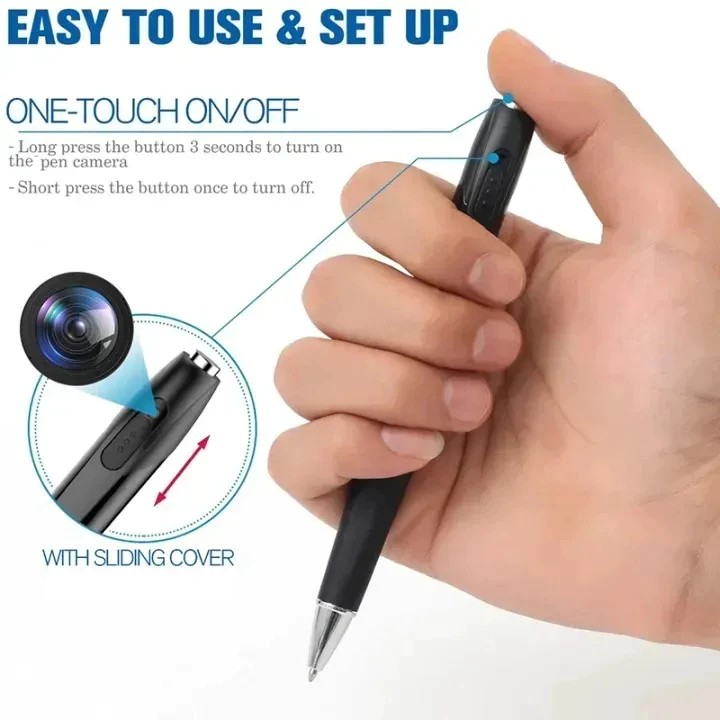 V8 Body Camera Mini Camera Pen HD Portable Hidden Camera Wireless Camera Video Recorder Conference