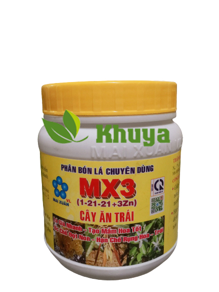 Phân bón lá mx3  hủ 400gr chuyên cây ăn trái