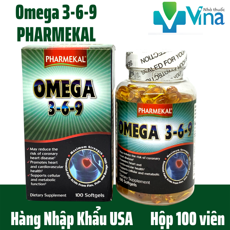 Viên Uống Pharmekal Dầu Cá Omega 3-6-9 Omega 3-6-9 100 Softgels 100 Viên