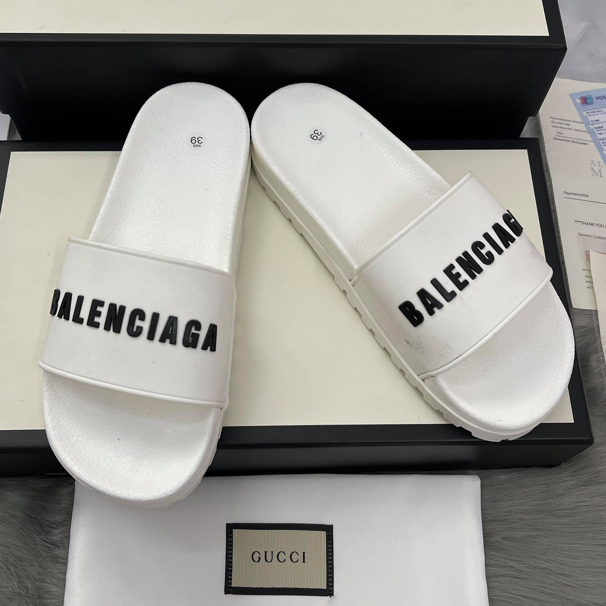 Dép BAGA trắng đế cao nam