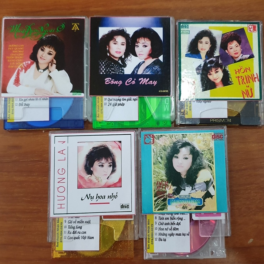 Bộ 5 đĩa md hương lan thanh tuyền chọn lọc - đĩa md mini disc nhạc vàng