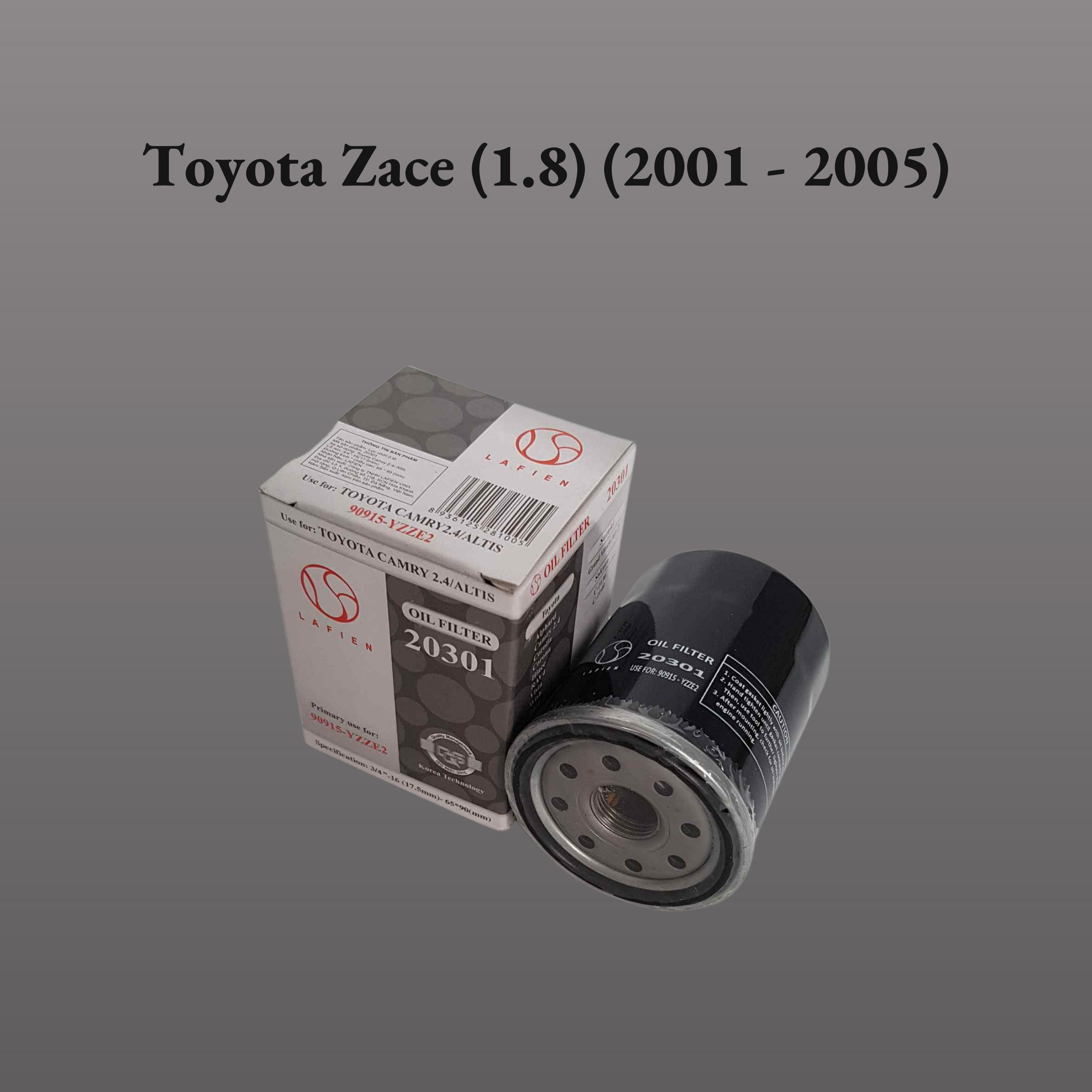 Lọc nhớt Toyota Zace