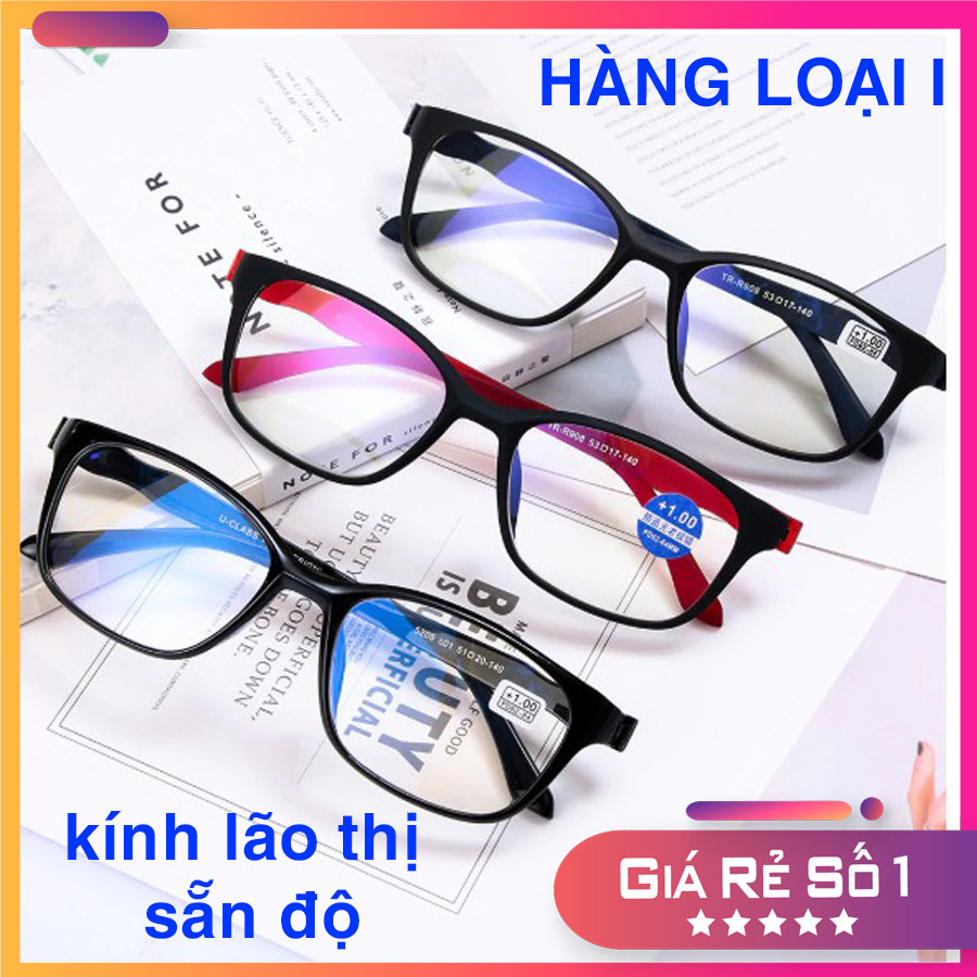 Kính lão thị viễn thị nam nữ mắt chống UV hàng loại I mắt có tráng thêm chống ánh sáng xanh gây hại nhé ạ quà tặng cho ông bà bố mẹ