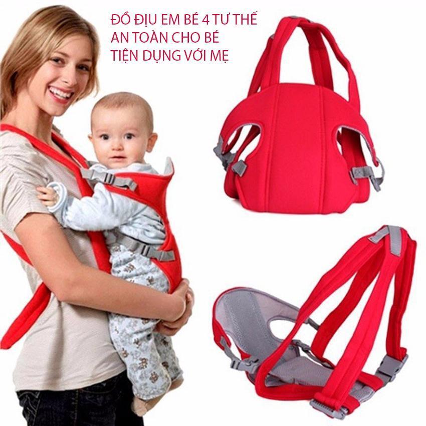 Đai địu 4 tư thế cho em bé , địu 4 tư thế 2019 chất liệu cotton , địu 4 tư thế việt nam, thiết kế an toàn, bảo vệ cột sống cho bé , nhỏ gọn , , , tiện dụng .