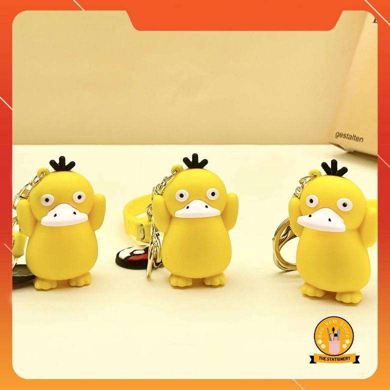 Móc khóa hình chú vịt vàng ngớ ngẩn cute xinh xắn