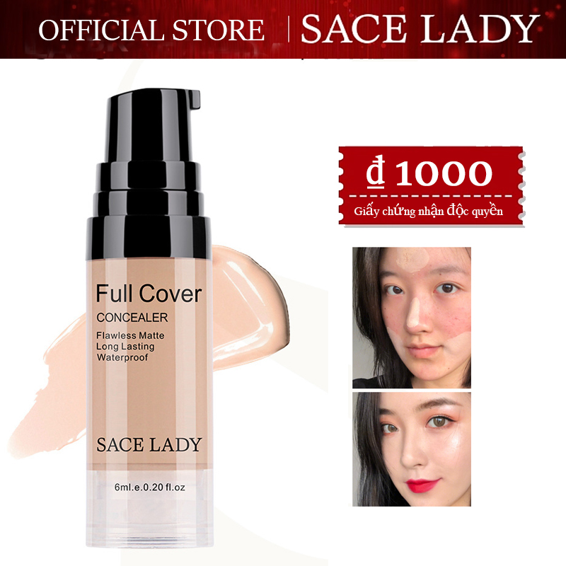 SACE LADY Matte Natural Coverage Liquid Concealer Kem che khuyết điểm dạng lỏng không thấm nước