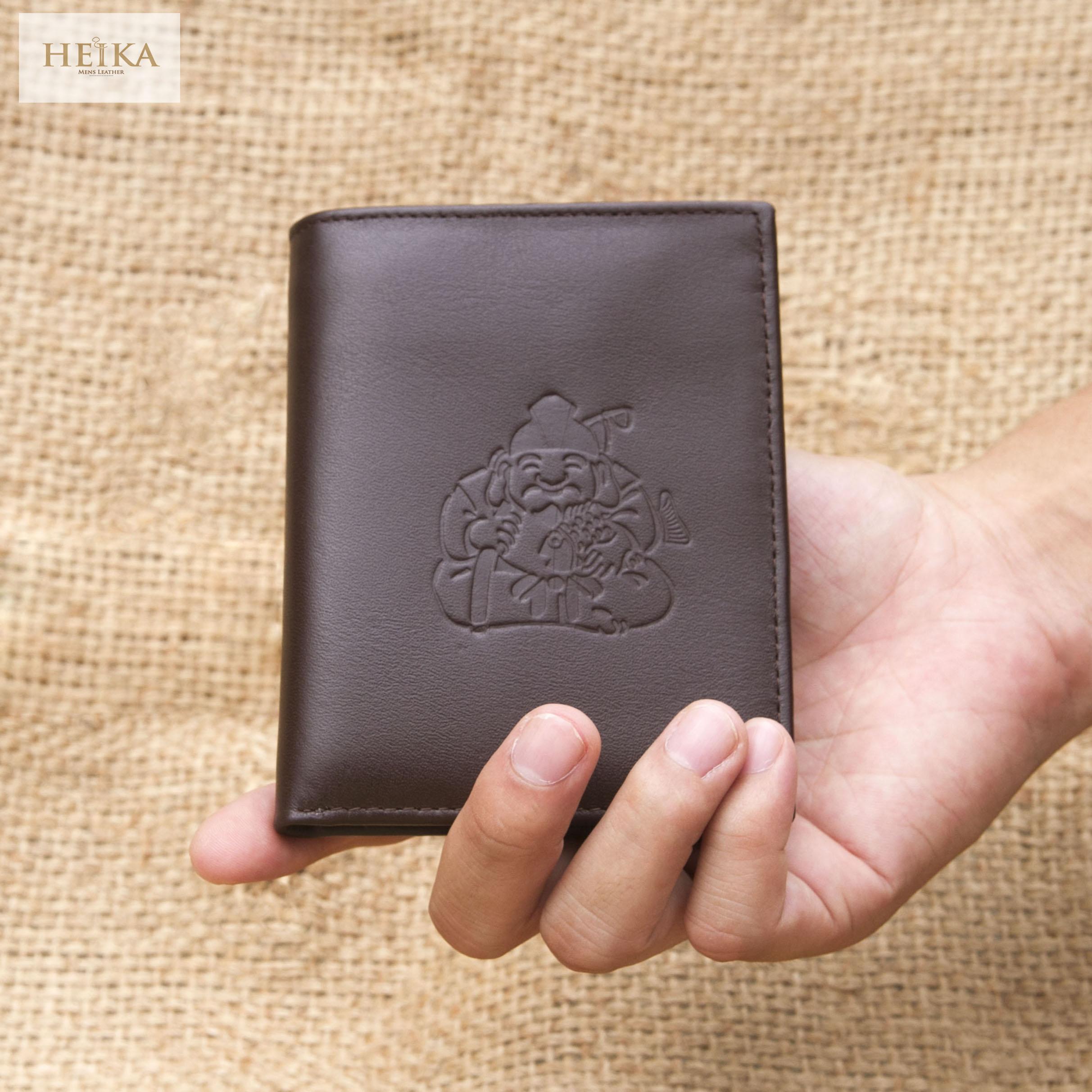 Ví nam da bò thật- Ví thần tài may mắn VD86