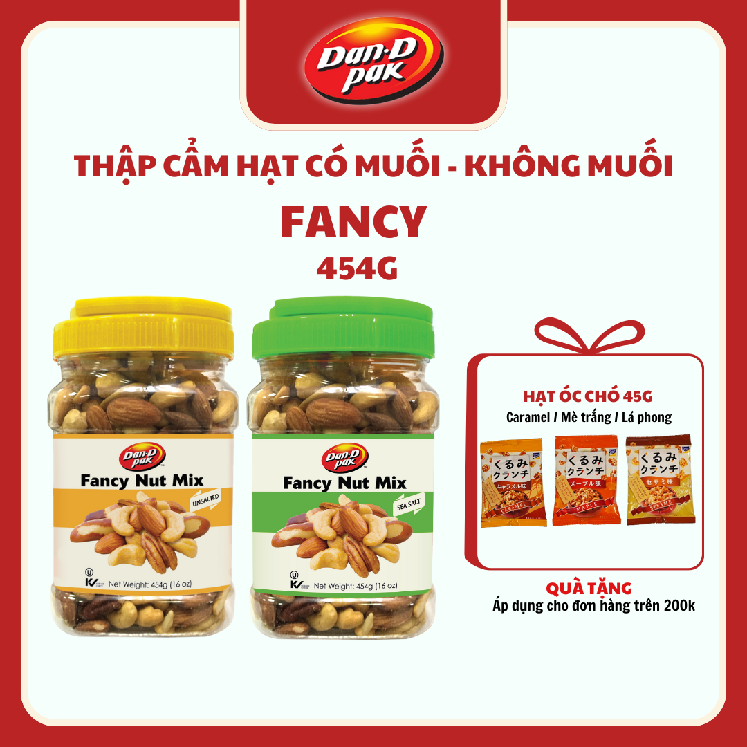 Thập cẩm fancy không muối 454g Dan D Pak