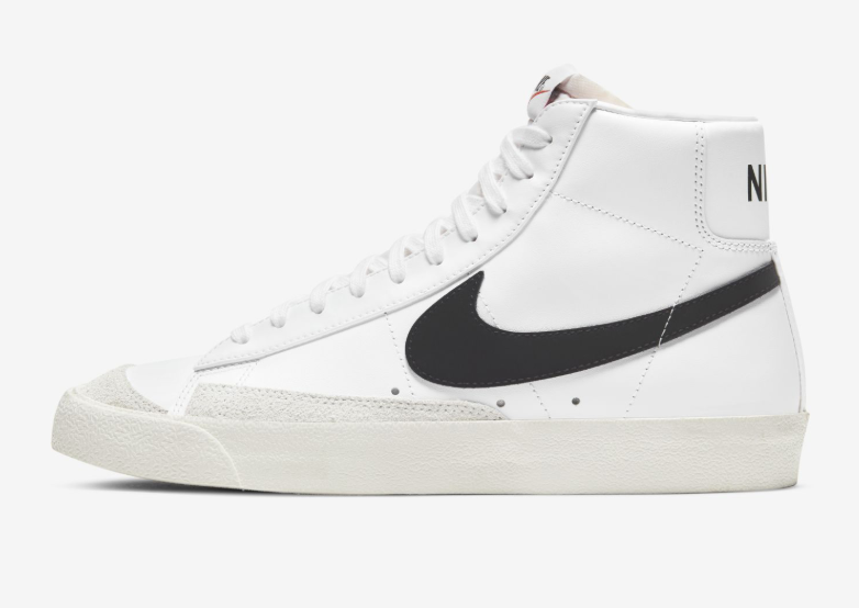 [THANH LÝ] Giày cổ cao N i k e Men's Blazer Mid '77 Vintage Shoes - White Trắng, US: Size 9 - Sản Phẩm Lỗi Keo