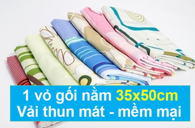 1 vỏ gối nằm 35x50cm dùng cho ruột gối nhỏ MAYVIETXT1 vải thun lạnh mát mẻ, mềm mịn (Giao mẫu ngẫu nhiên)