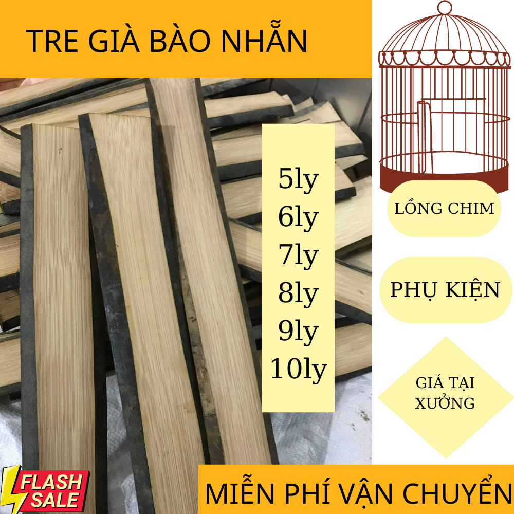 [Được Kiểm Hàng] Lát Tre Làm Lồng Chim Tre già tre vip daklak- Đã qua sử lý mối mọt bào nhẵn 2 mặt