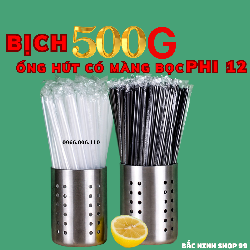 Ống hút trà sữa trân châu bọc màu đen + trắng + đỏ phi 12