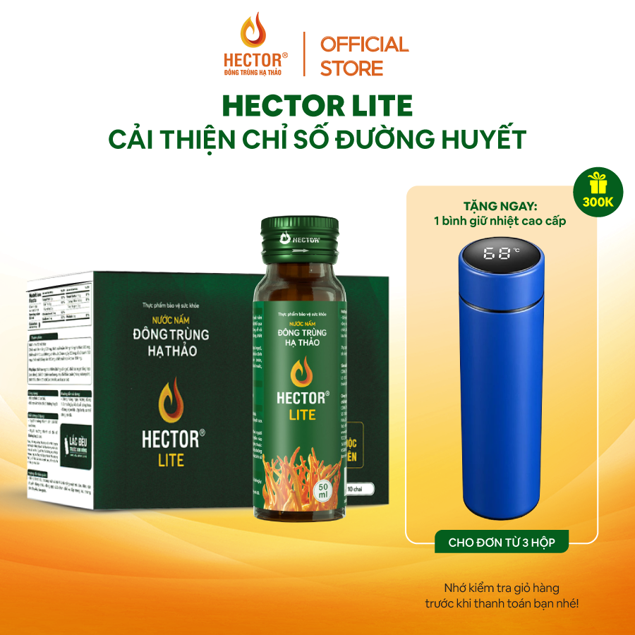 Nước Nấm Đông Trùng Hạ Thảo Hector Lite