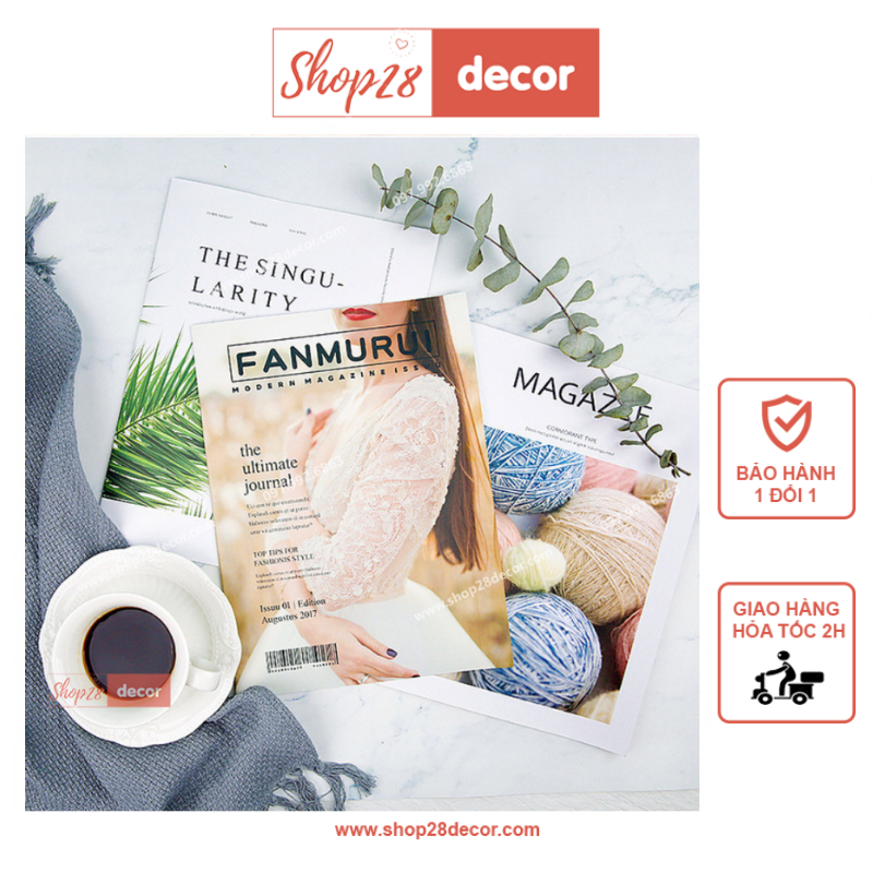 Cuốn tạp chí trang trí chụp ảnh - Shop28Decor.com