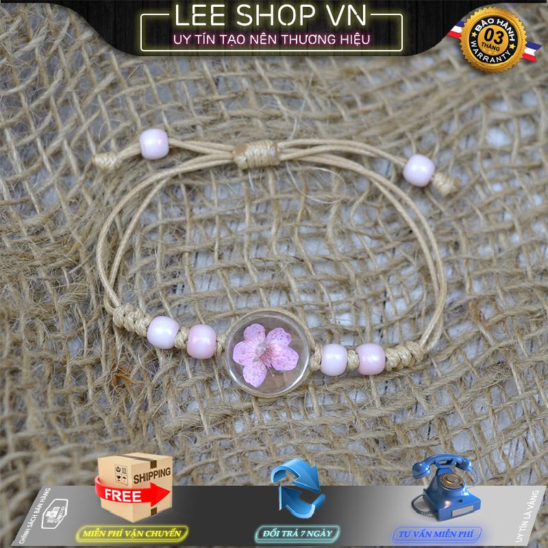 Vòng Đeo Tay Trang Sức Mặt Cầu Trong Suốt Hoa Cỏ Lá (Thật) Ấn Tượng Cho Phái Đẹp - Lắc Tay, Vòng Tay  Lee Shop VN