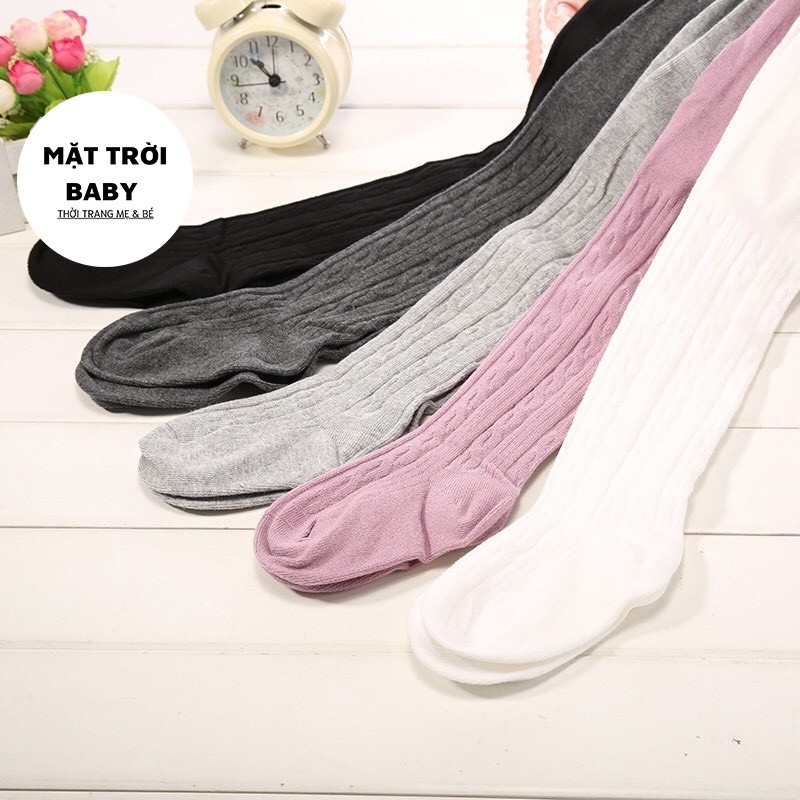 Cái mới Quần tất len vặn thừng cho bé trai bé gái từ 0-4 tuổi