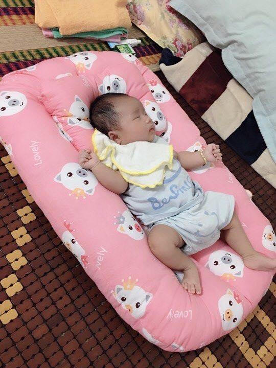 ĐỆM NẰM DI ĐỘNG chất liệu cotton CHO BÉ đủ màu