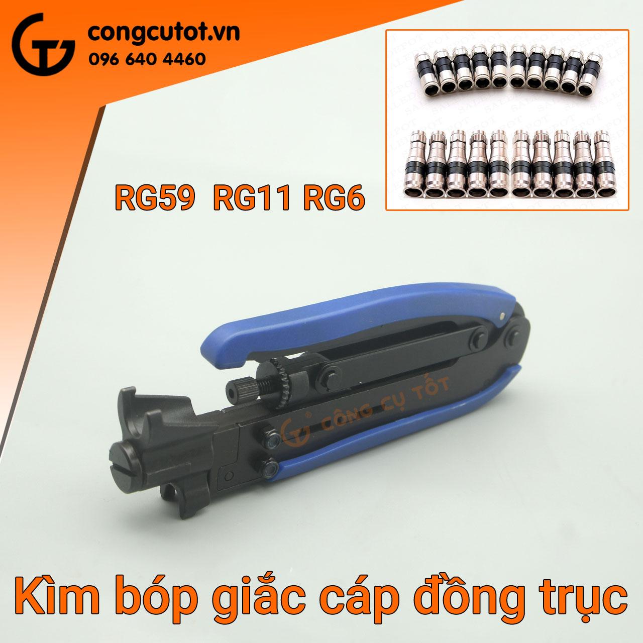 Kìm bóp giắc F5 cáp đồng trục RG59/RG6/RG11