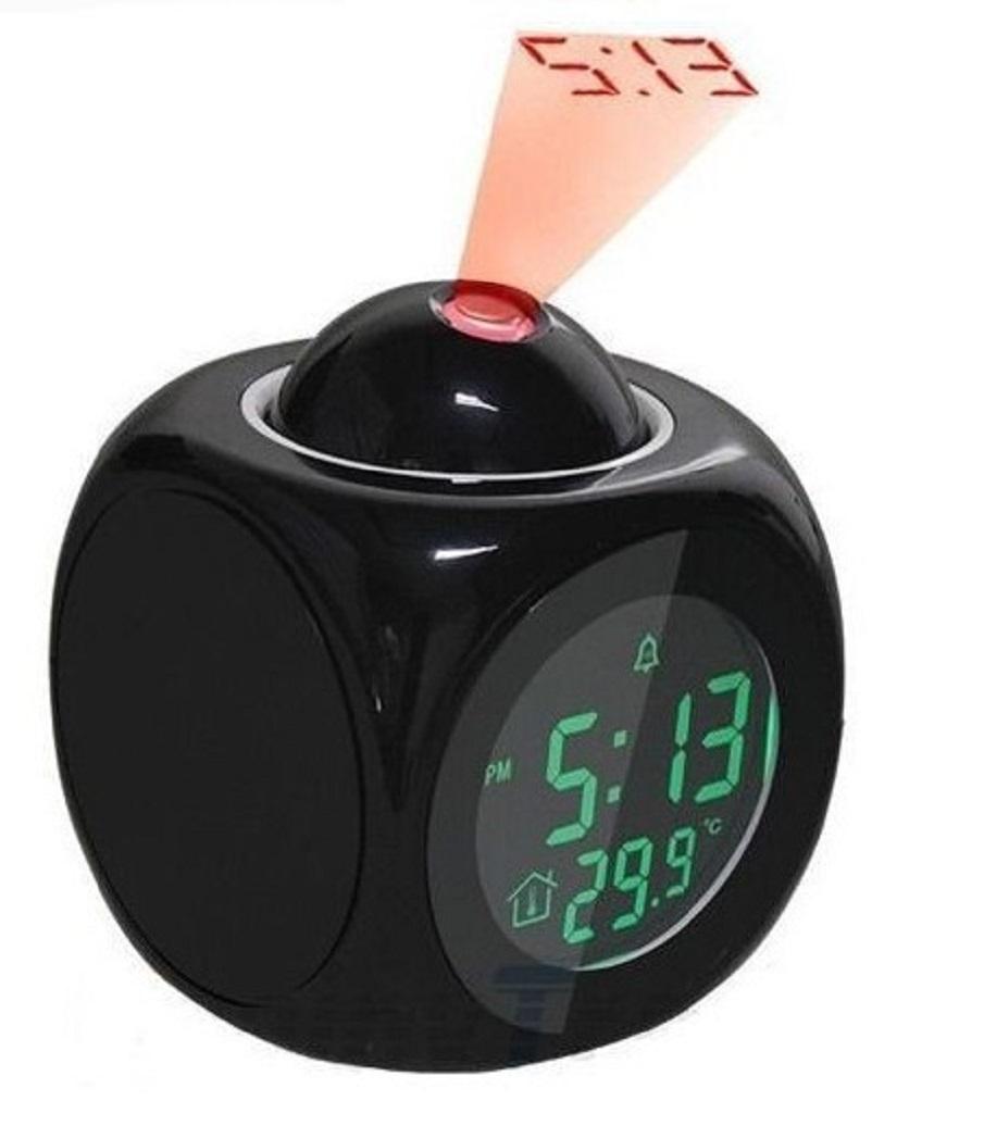 đồng hồ báo thức để bàn có giọng nói và chức năng hiển thị nhiệt độ bằng 4
