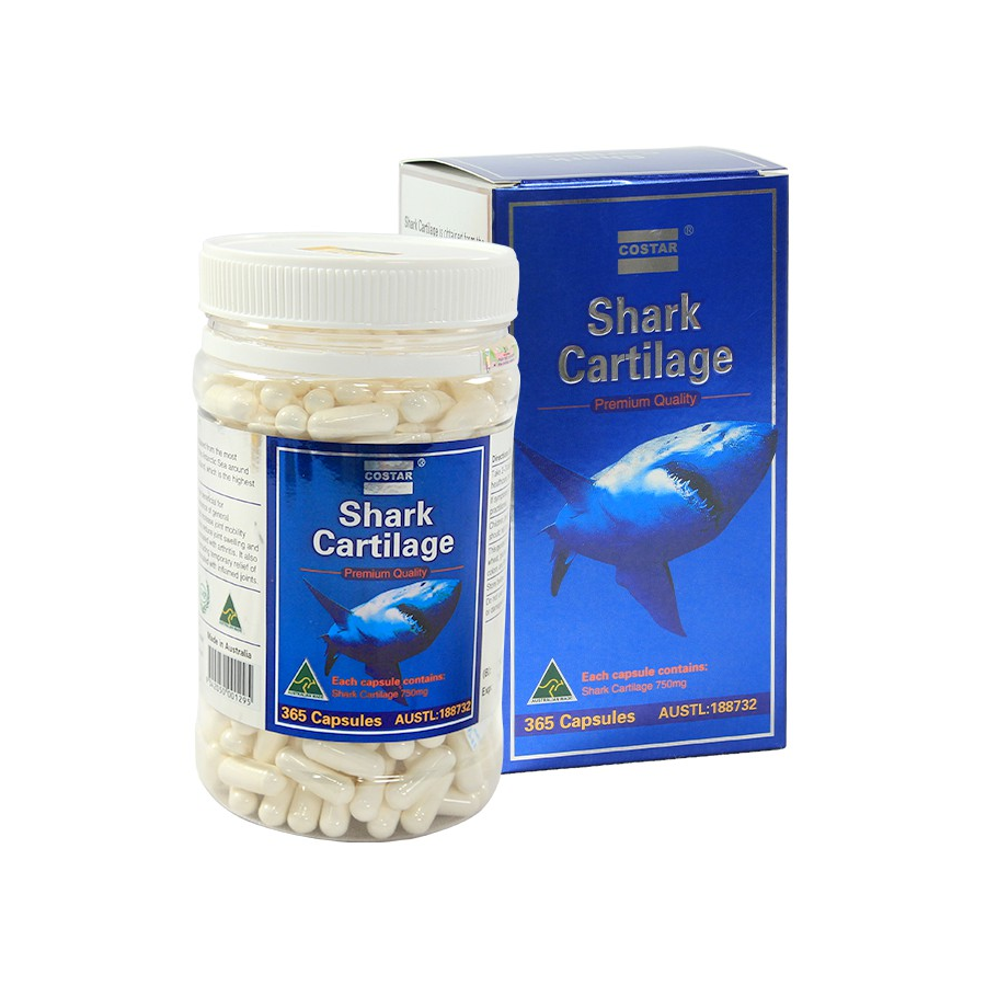 HCMSụn vi cá mập blue shark cartilage 750mg Úc hỗ trợ xương khớp 120 viên