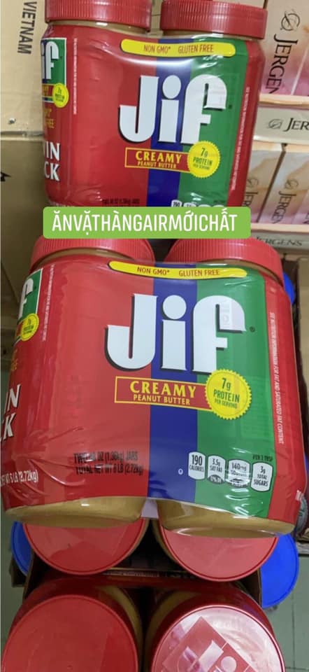 [Date 08/2022]Bơ Đậu Phộng JIF Creamy Hộp 1.36 Kg