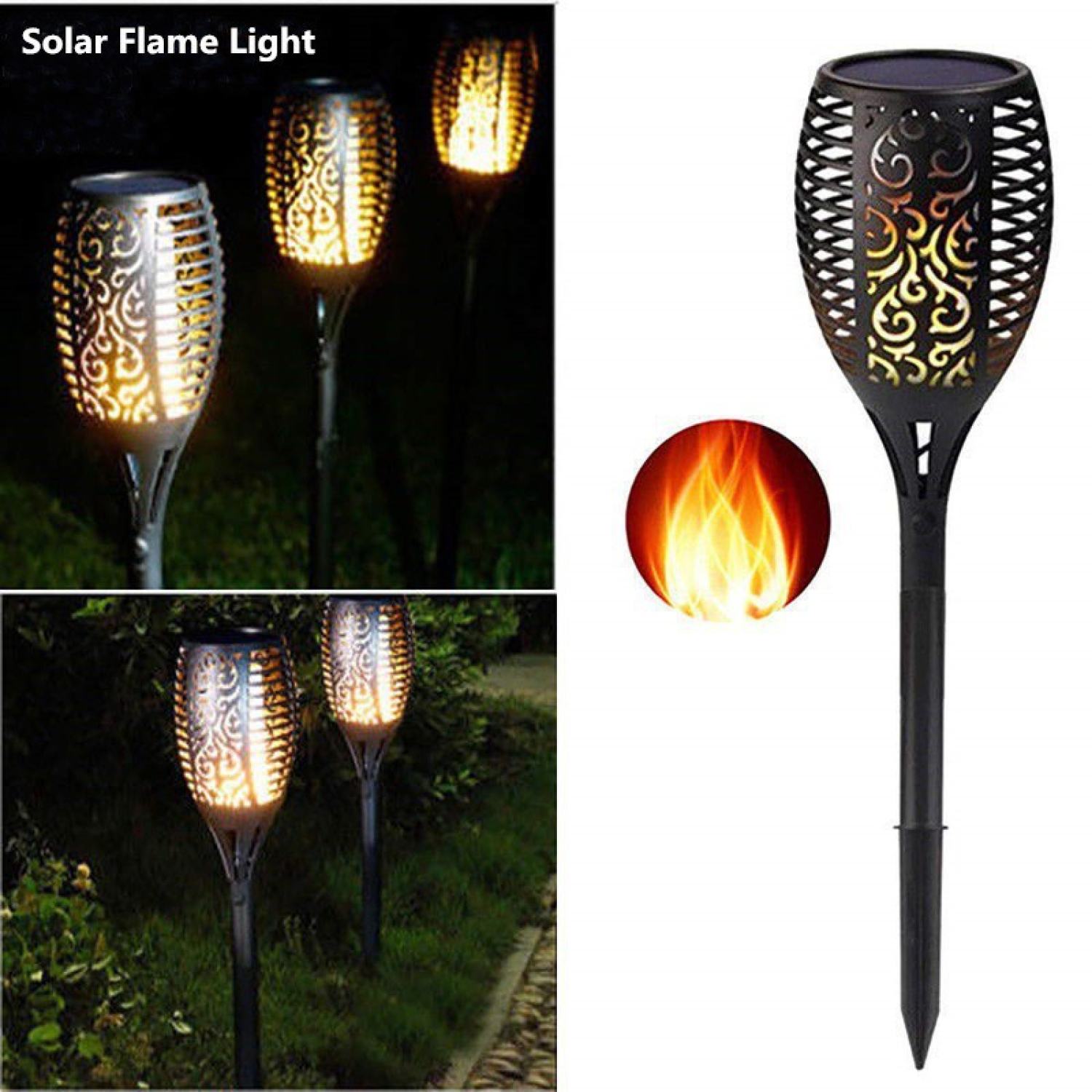 Đèn ngọn lửa năng lượng mặt trời - đèn led cắm cỏ ngọn đuốc trang trí sân vườn ip65