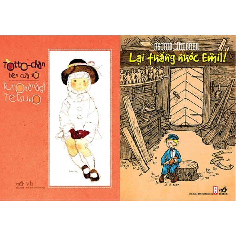 Nguyetlinhbook - sách xịn - combo totto chan bên cửa sổ + lại thằng nhóc emil.