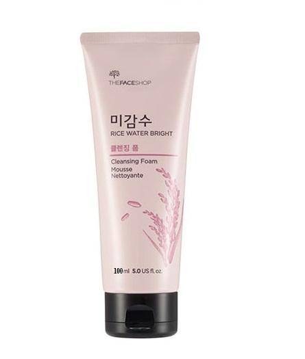 [Size 100ml] S­ữa Rửa Mặt Làm Sáng Da Chiết Xuất Gạo The Face Shop Rice Water Bright Cleansing Foam 100ml