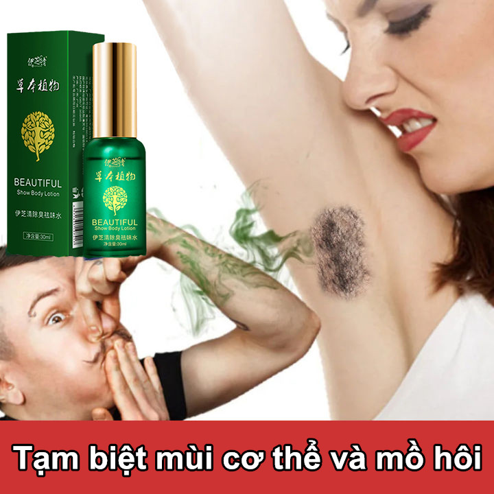 Công thức thảo dược khử mùi hôi cơ thể xịt khử mùi cơ thể xịt khử mùi khử mùi hôi nách / cơ thể hiệu quả, lưu hương lâu, khử trùng và phục hồi tế bào tuyến mồ hôi cho nam và nữ-30ml
