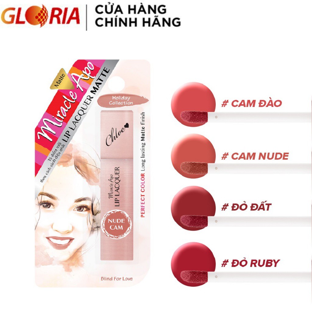 Son kem lì Miracle Apo Lip Lacquer Matte 3ml , sản phẩm đa dạng, chất lượng tốt, đảm bảo an toàn sức khỏe người dùng, vui lòng inbox để shop tư vấn thêm