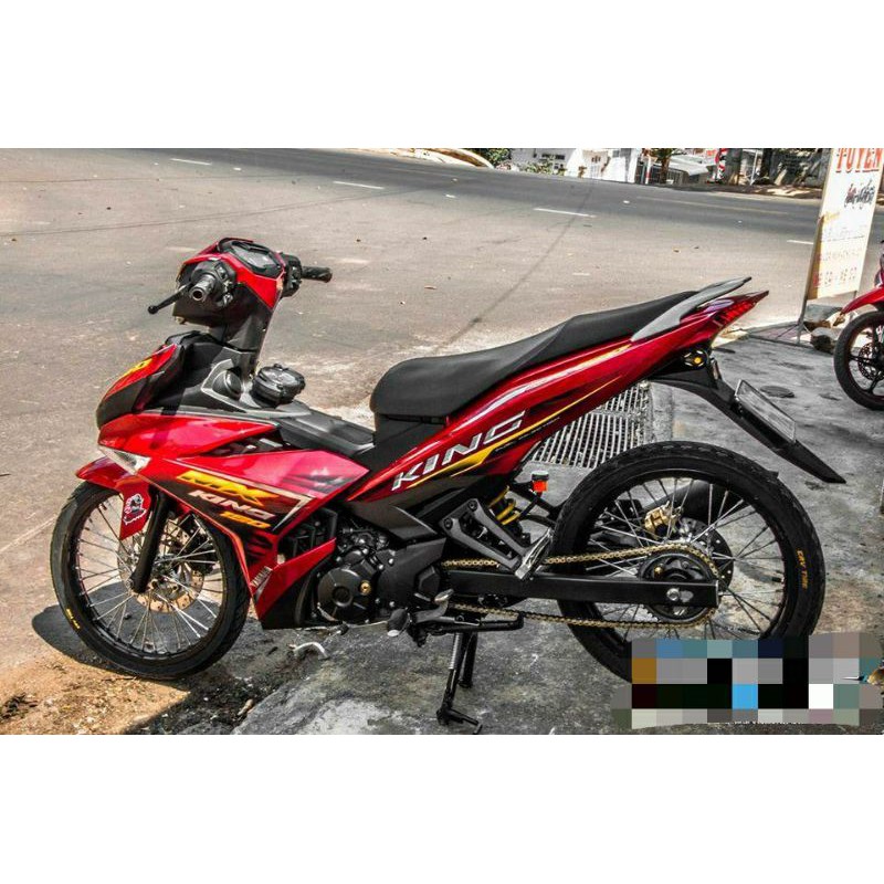 Tem rời exciter 150 đỏ mxking, tem chế 3 lớp không bay màu