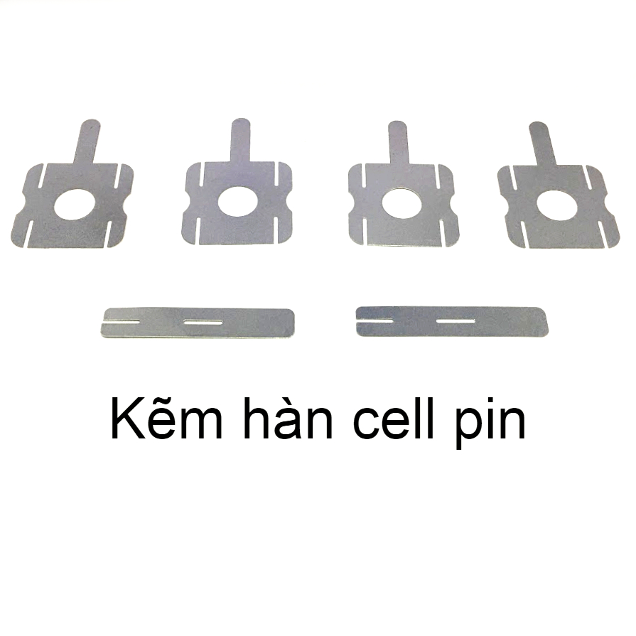 Bộ kẽm hàn cell pin 18650 kẽm vuông và kẽm dài