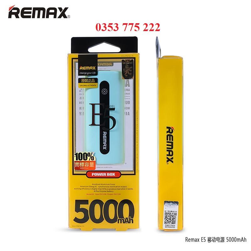 Sạc dự phòng Remax Model E5 5.000mAh