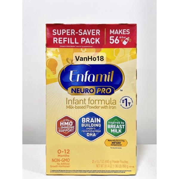 Sữa enfamil neuro pro non-gmo infant formula 890g
