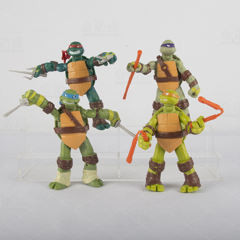 Mô hình 04 nhân vật ninja rùa cao 12cm