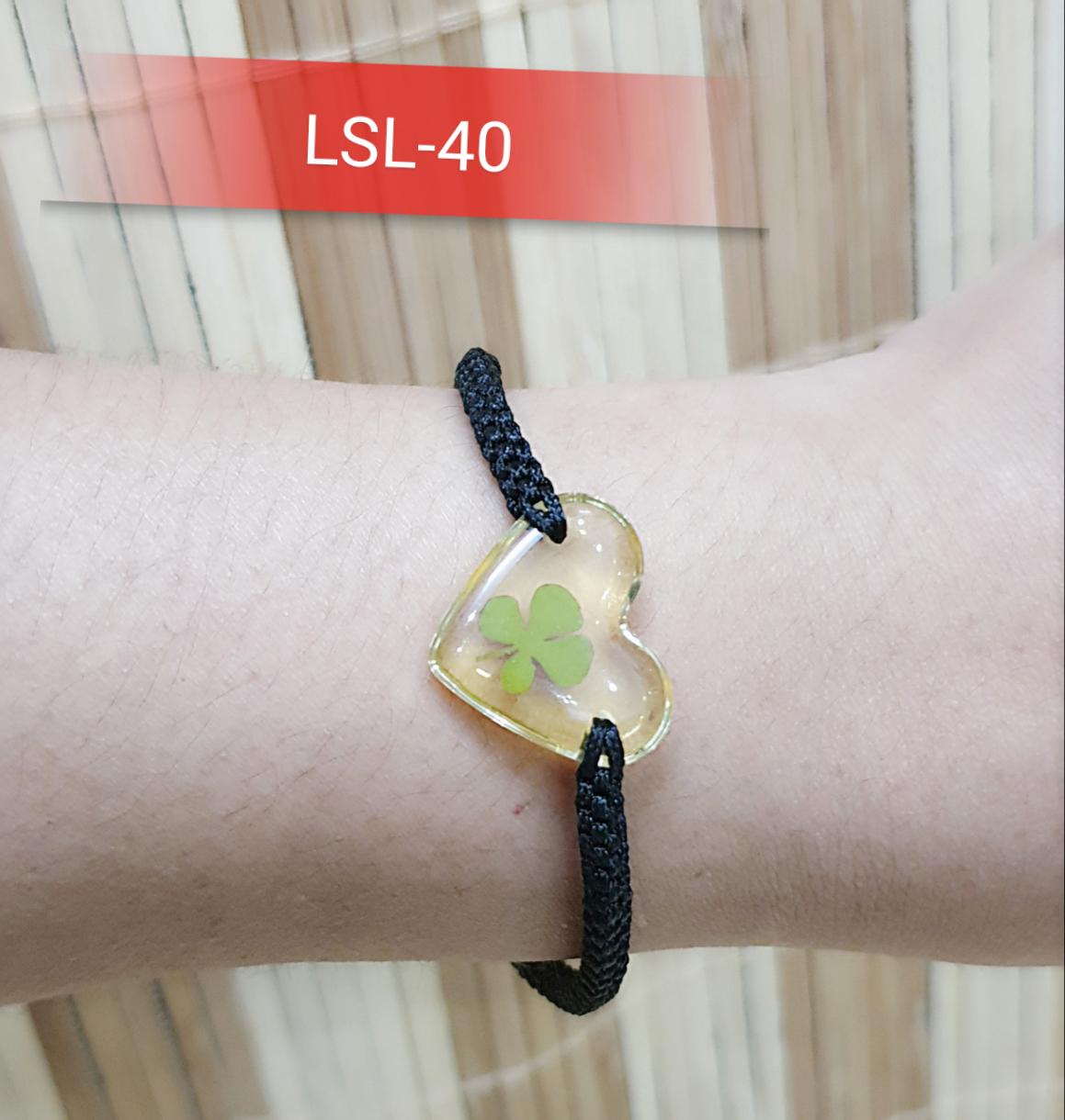 LẮC TAY VẢI DỆT CỎ 4 LÁ MAY MẮN