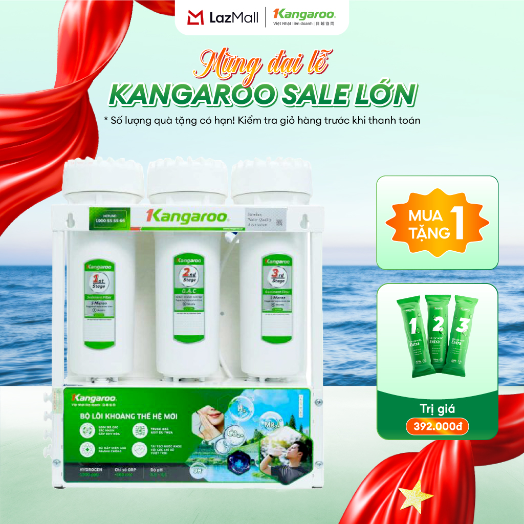 Máy lọc nước Kangaroo Hydrogen 12 lõi KGHP12K