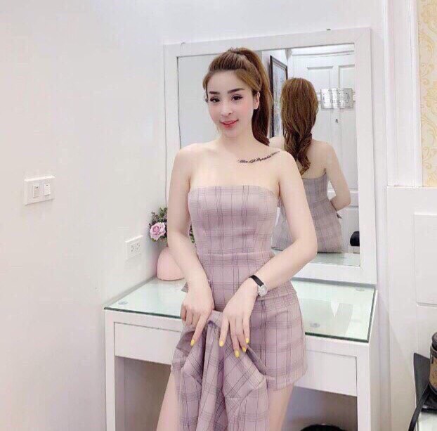 Sét Vest Kèm Đầm Cúp Ngực Belle Fashion