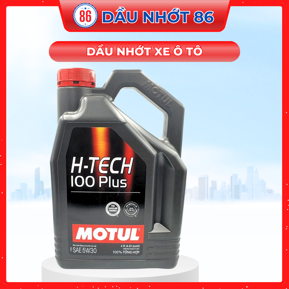 Dầu nhớt xe ô tô Motul H-Tech 100 Plus 5W30 4L