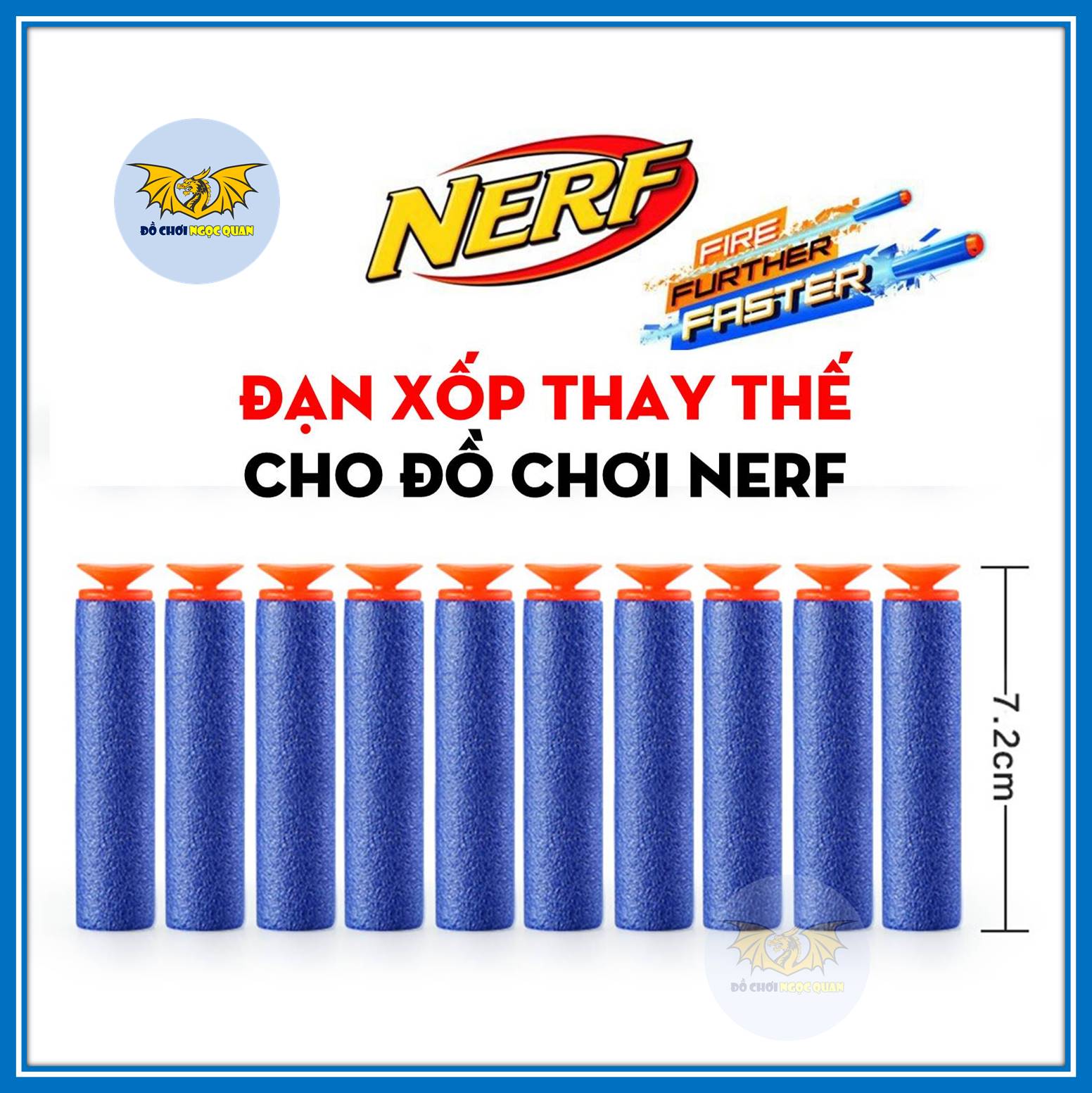 Que xốp đồ chơi trẻ em thay thế loại 7.2 x 1.3 cm - đồ chơi ngọc quan