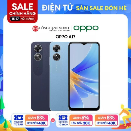 Điện thoại oppo a17 4gb/64gb - hàng chính hãng