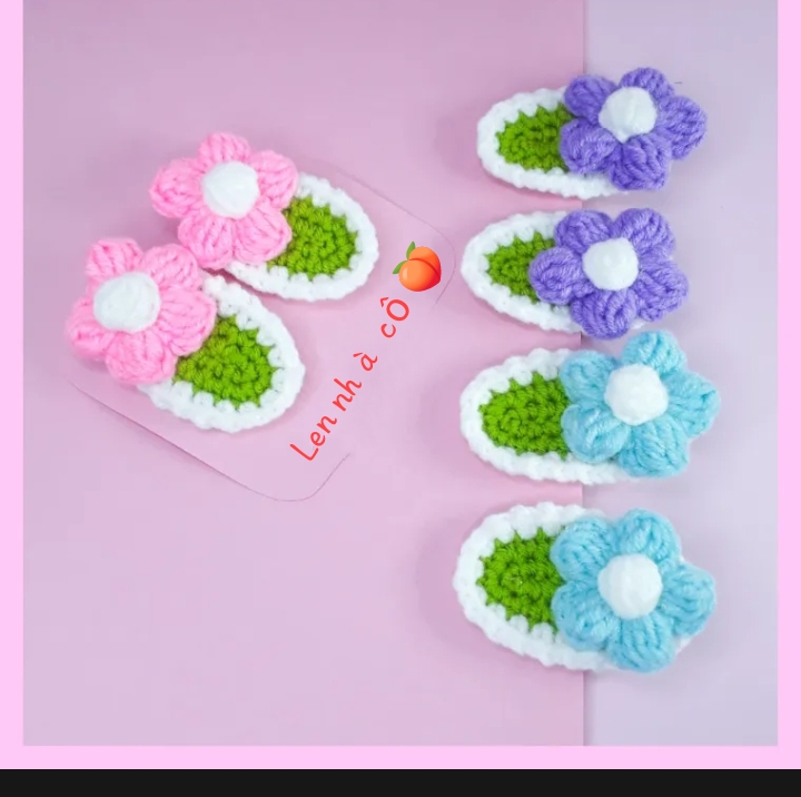 Kẹp tóc len handmade siêu dễ thương, phù hợp với mọi lứa tuổi