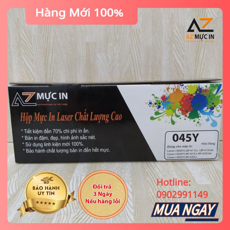 Hộp mực máy in canon lbp 611cn, 613cdw, 631cn, 633cx | mực in 045 chất lượng, giá rẻ