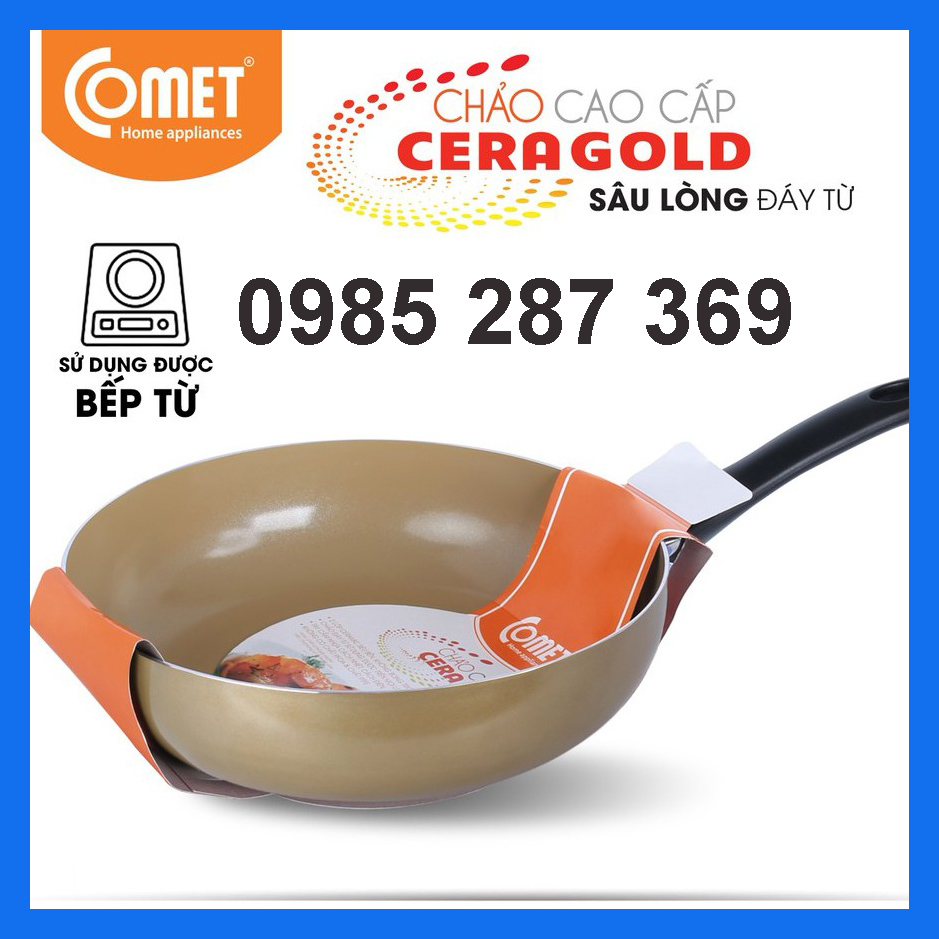 Chảo chống dính cao cấp lòng sâu đáy từ comet - ch25-30 size 30cm