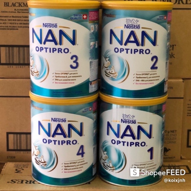 🍼SỮA NAN NGA ĐỦ SỐ 1,2,3,4 800G - Số 3(12-18m) 800gr