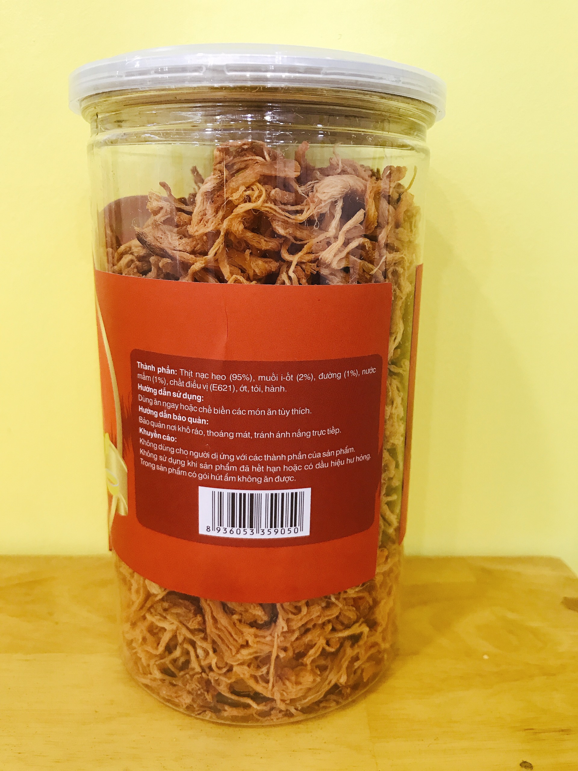 Thịt heo sấy giòn tnp hũ 300g