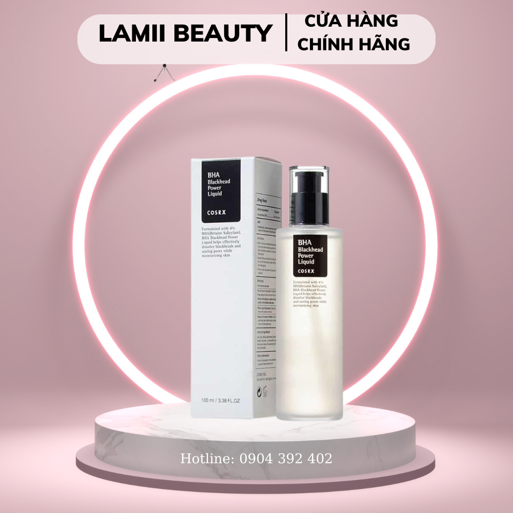 Tẩy da chết hoá học cosrx bha blackhead power liquid - lamii beauty