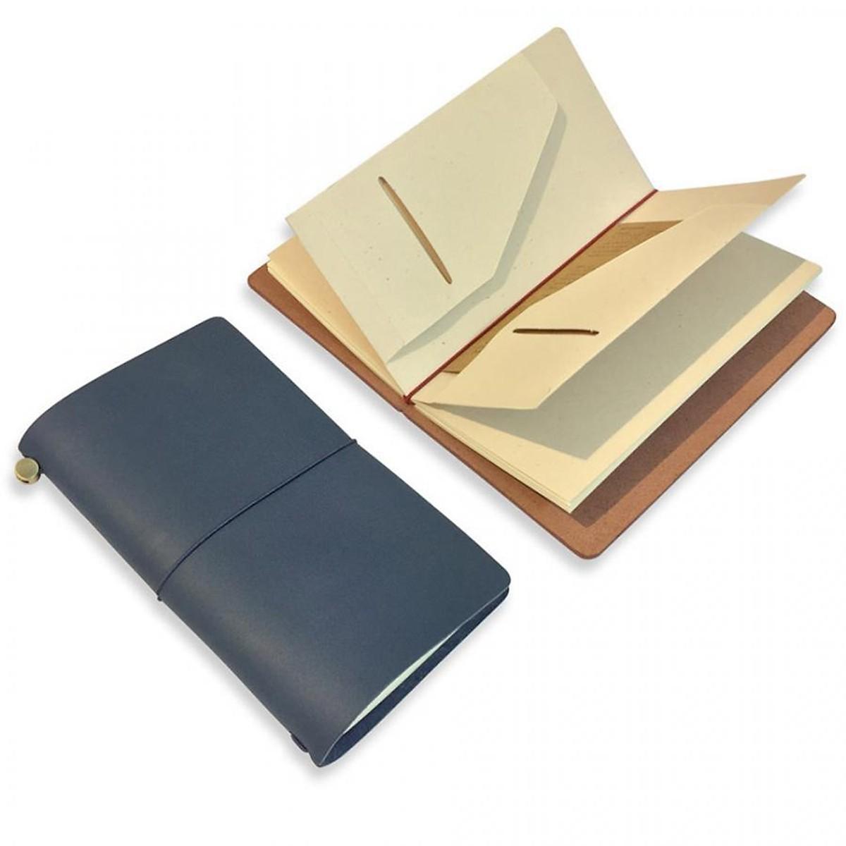 Sổ tay da thật - Sổ tay đẹp bìa da thật KHẮC TÊN - Sổ tay cho lữ khách Leather Traveler Notebook Refillable Liberta 2.0 – Size S 10x15cm: tặng thêm ruột sổ (tăng thêm gấp đôi) giá không đổi